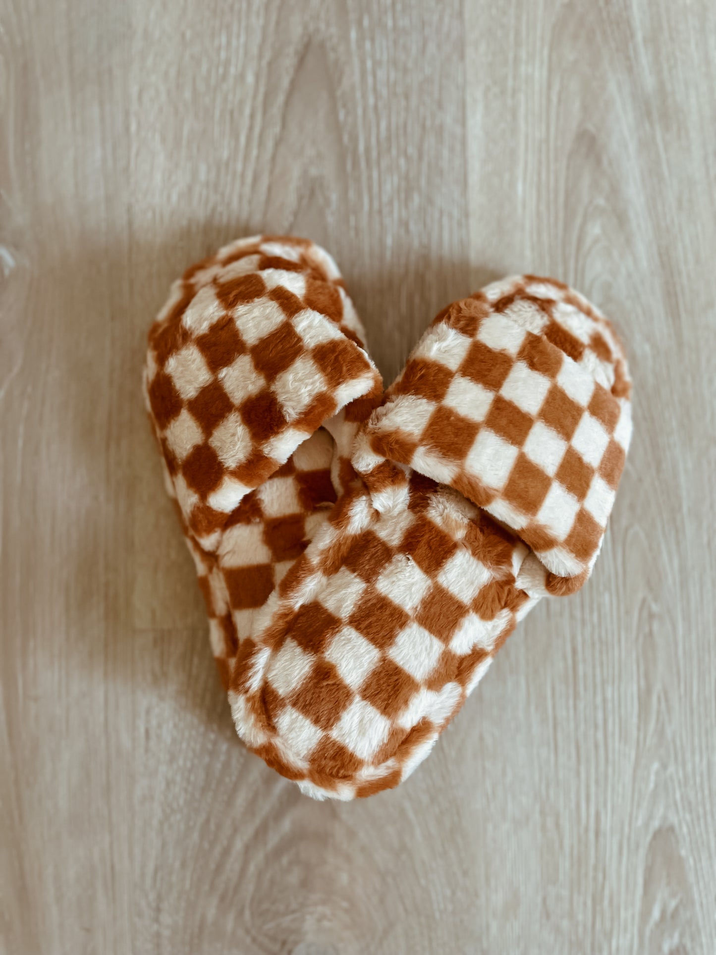 Fuzzy Checker Slippers