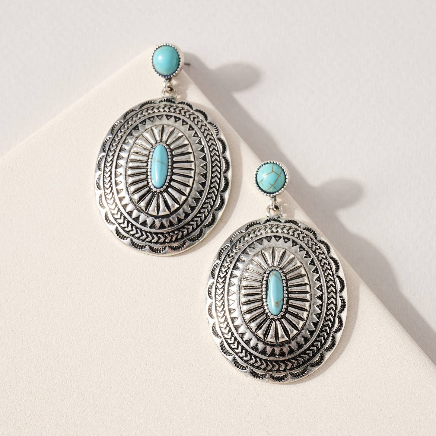 Medallion Dangling Earrings