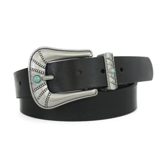 Turquoise Stone Buckle Belt